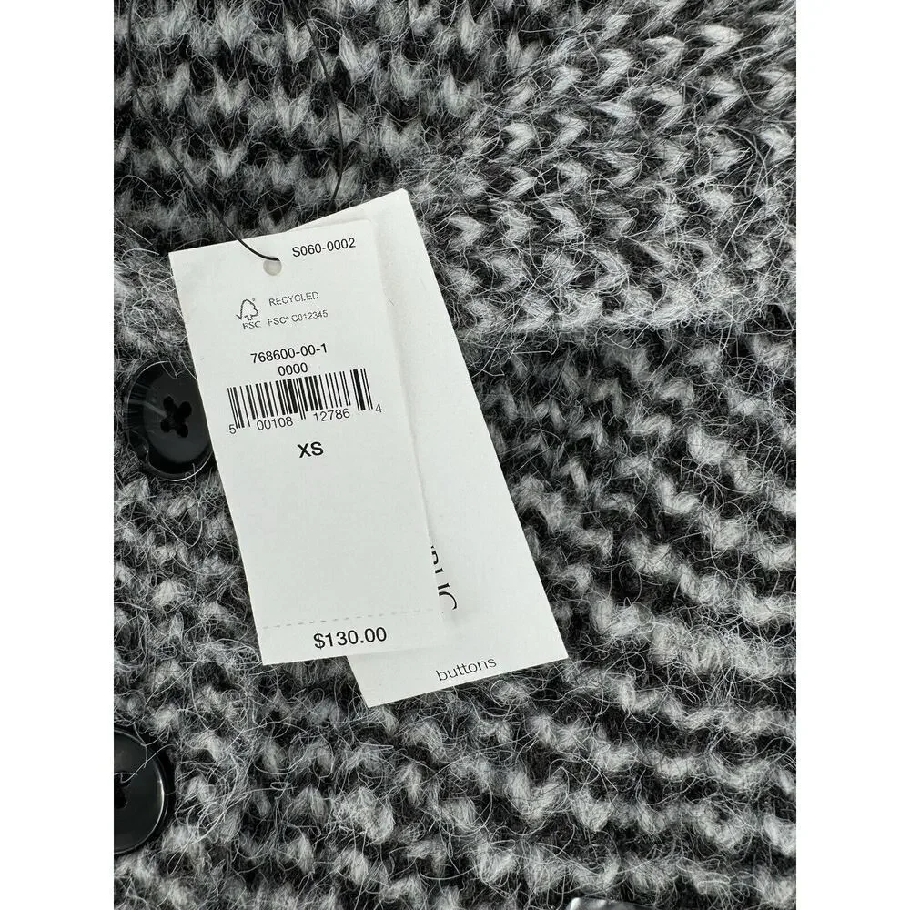 Banana Republic Sweater Sz XS Johnny Collar Wool Striped Preppy Old Money​ - Picture 4 of 14